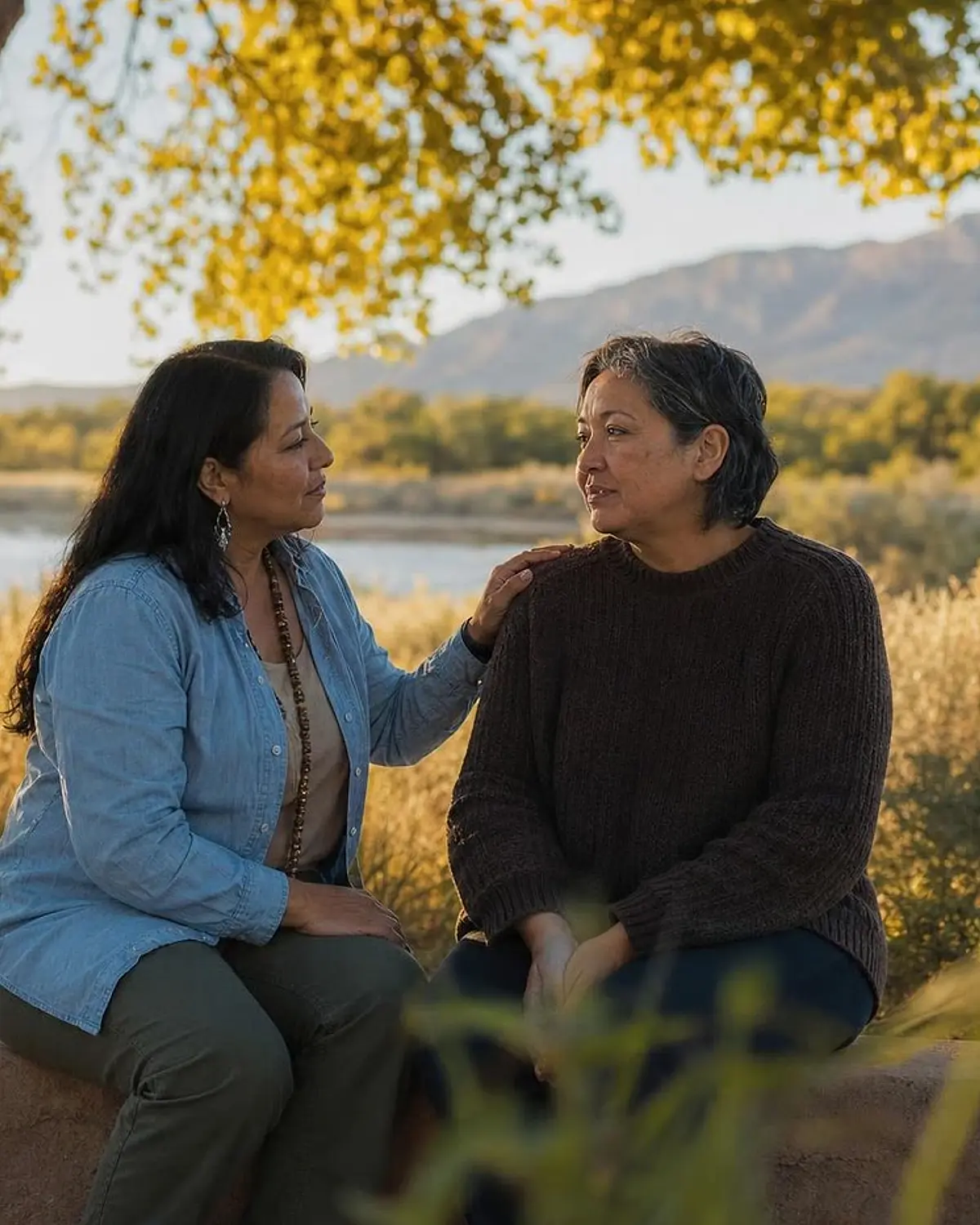 Supportive recovery talk representing thc concentrates questions from Shiprock, NM before travel to Albuquerque