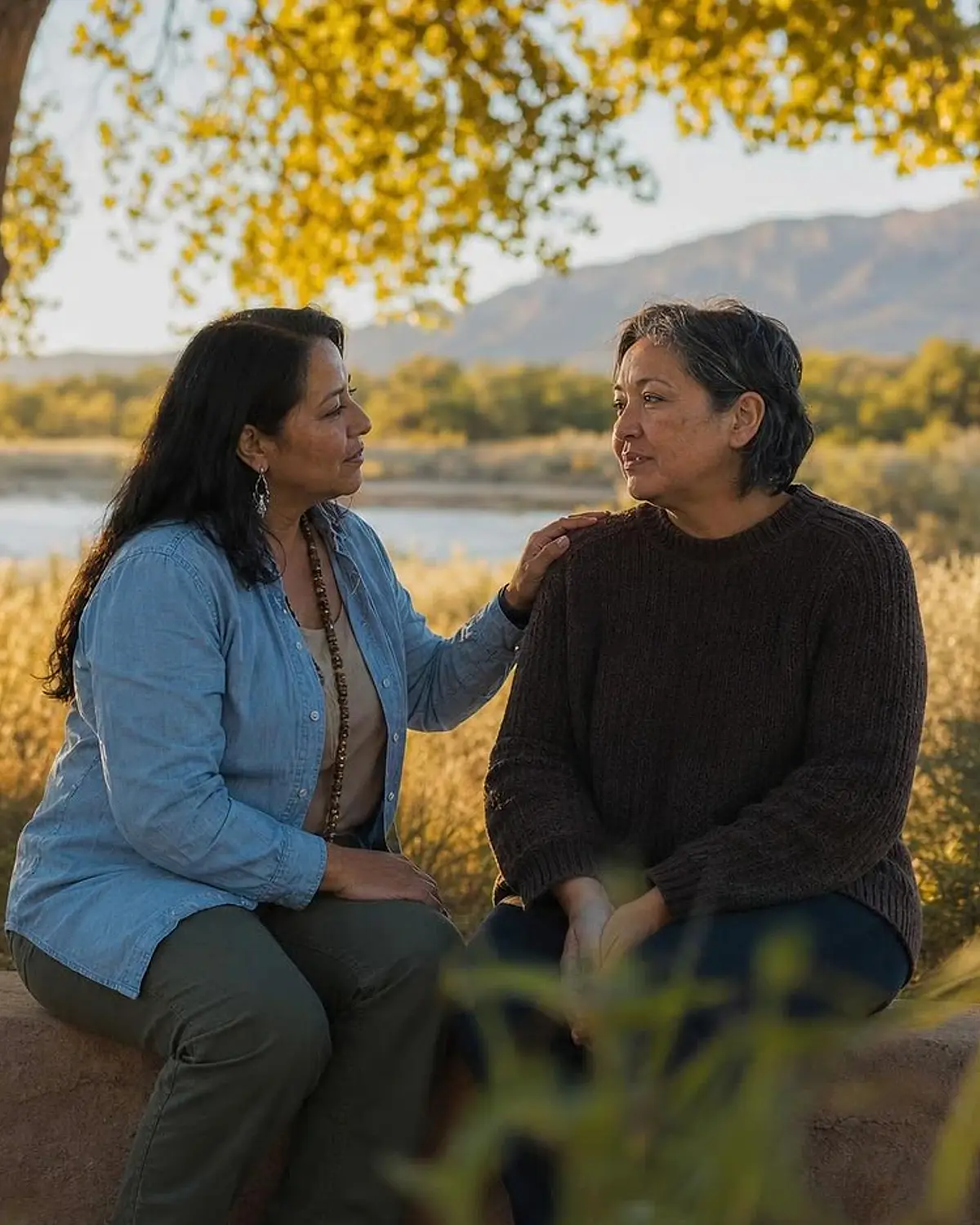 Supportive recovery scene illustrating understanding intensive outpatient care