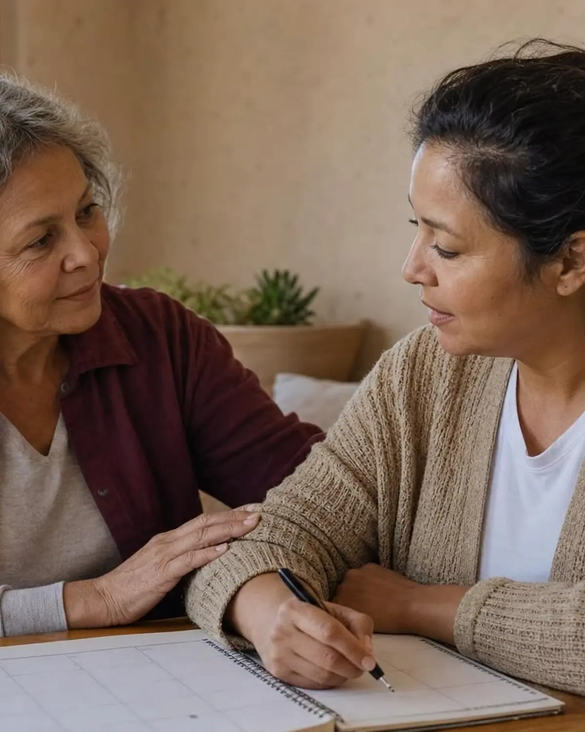 Supportive recovery scene illustrating volatile solvent inhalants and addiction