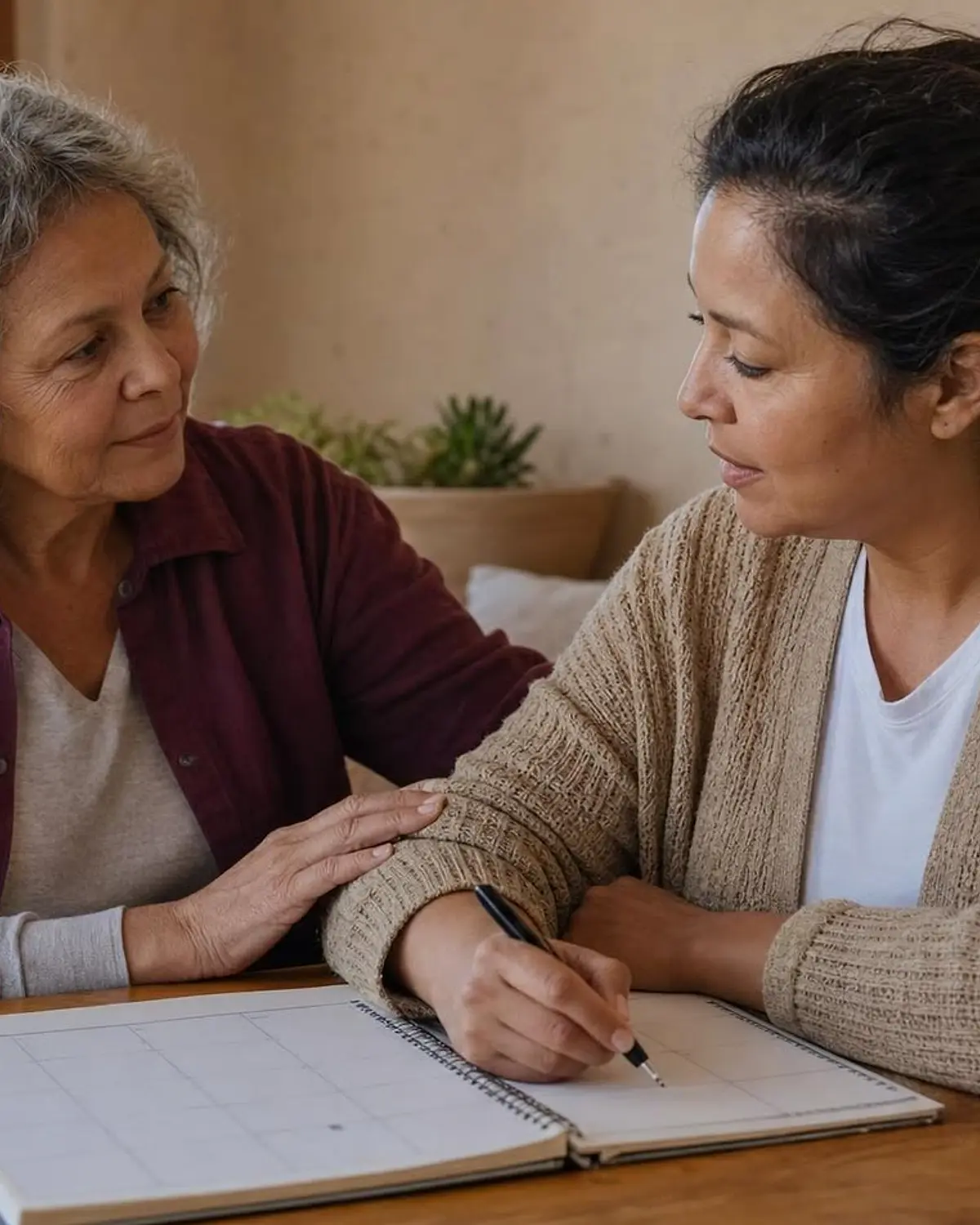 Supportive recovery scene illustrating when medical withdrawal help may be needed
